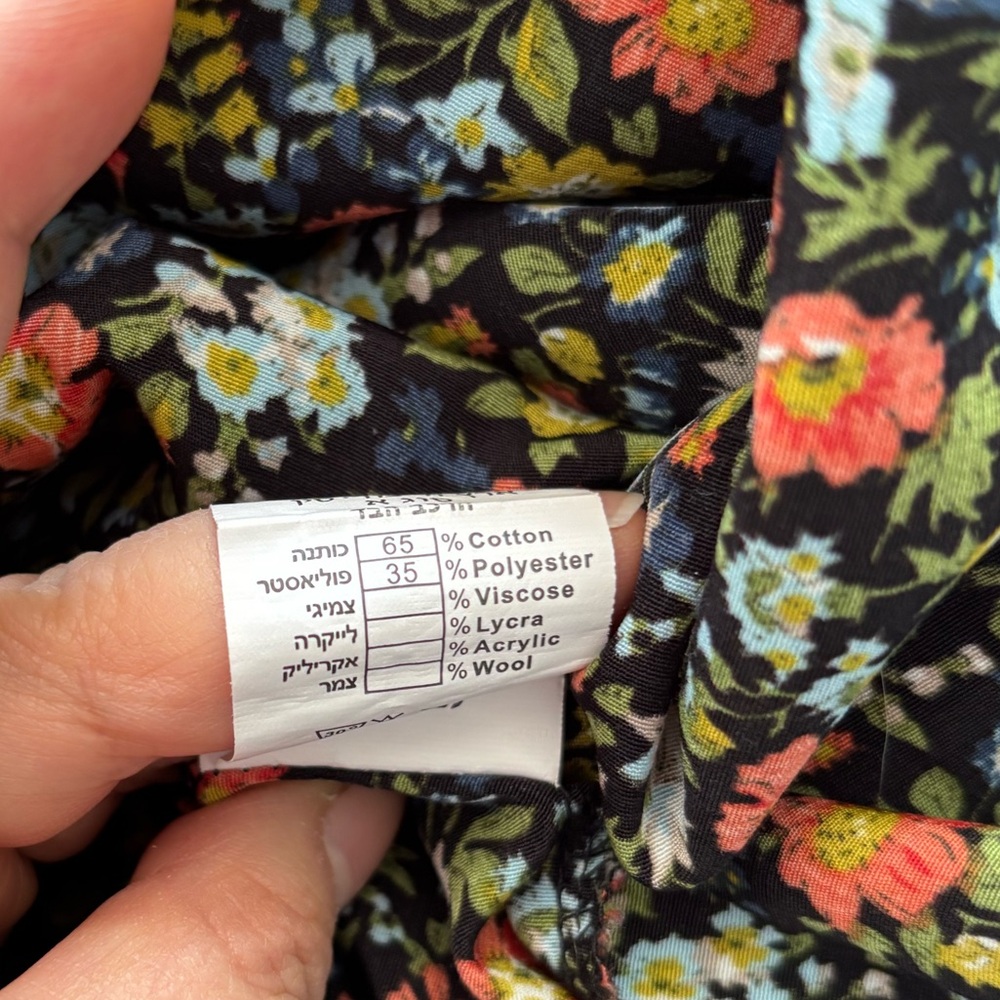 Floral Long Sleeve Dress with Belt - Picture 11 of 11